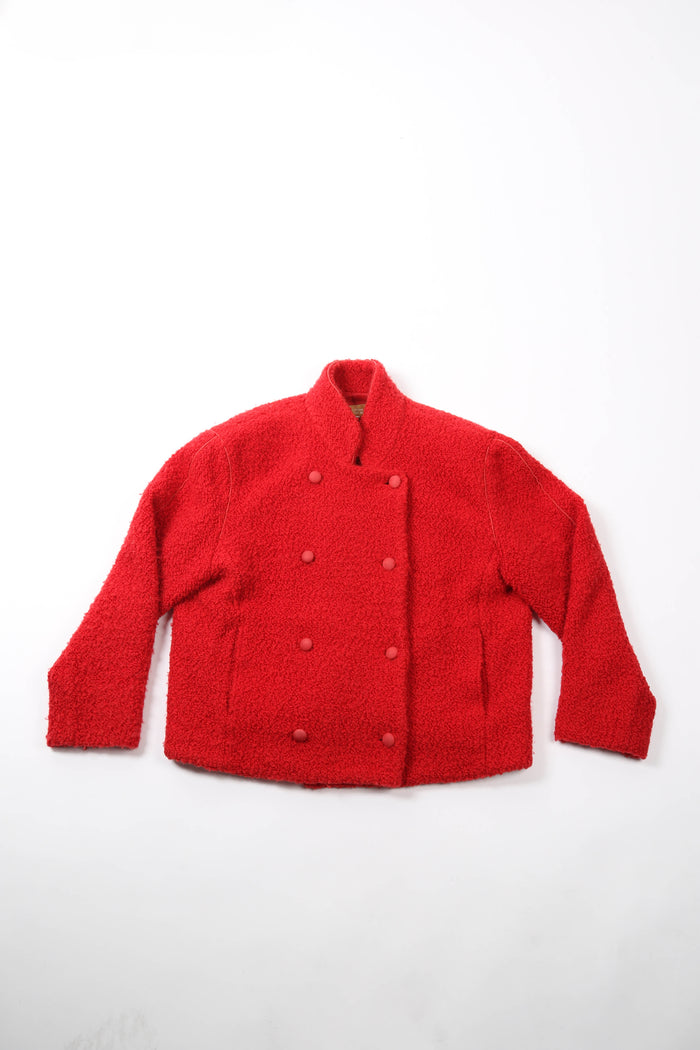 Vintage Christian Dior Sports Line Red Double Breasted Wool Jacket (UK 10)