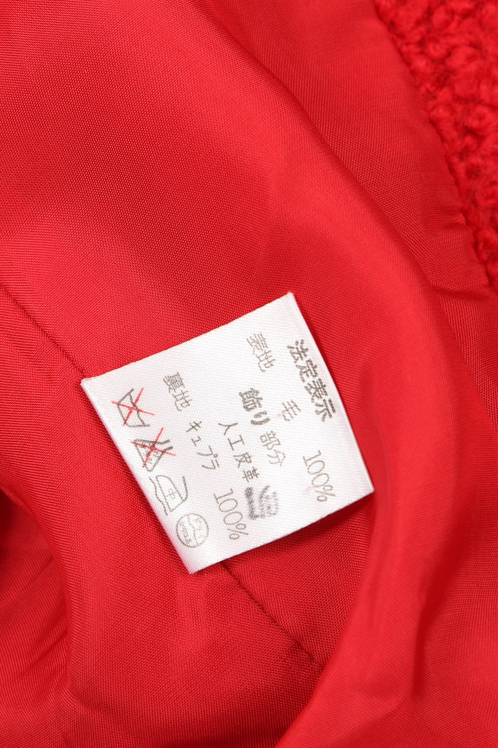 Vintage Christian Dior Sports Line Red Double Breasted Wool Jacket (UK 10)