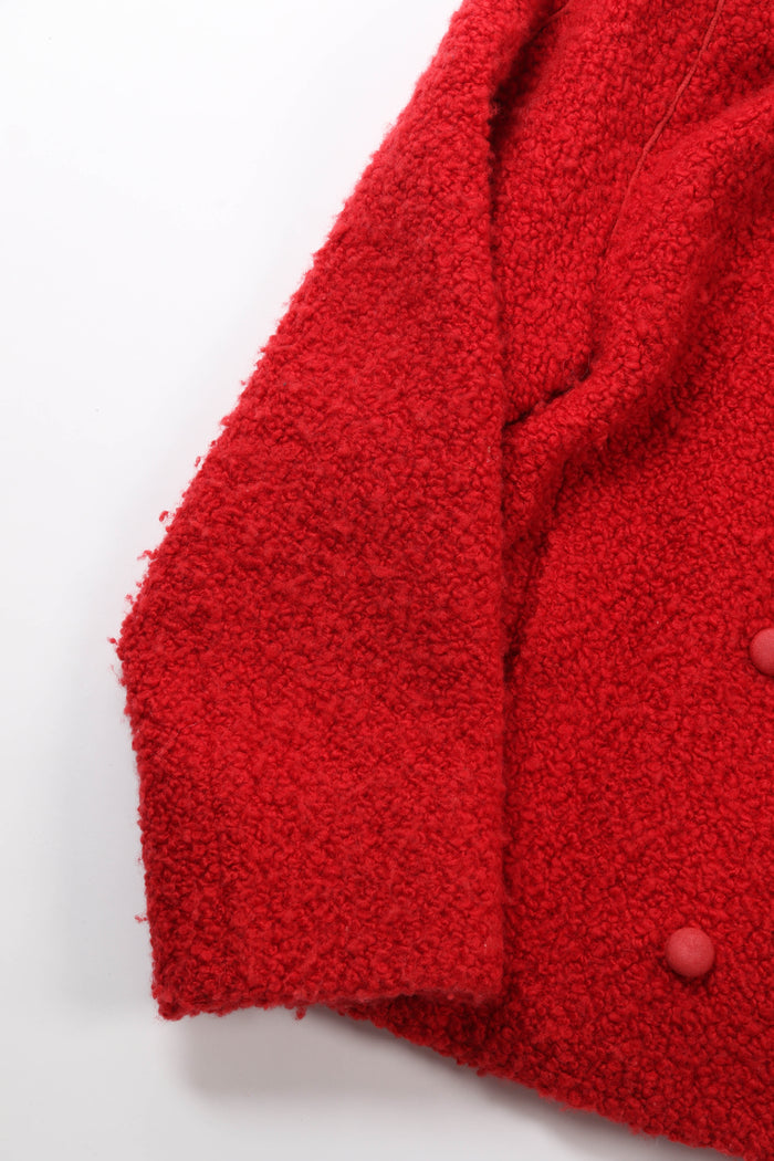 Vintage Christian Dior Sports Line Red Double Breasted Wool Jacket (UK 10)