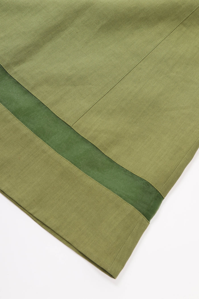 Vintage Givenchy Green Mesh Insert Blouse and Skirt Set (UK 8)