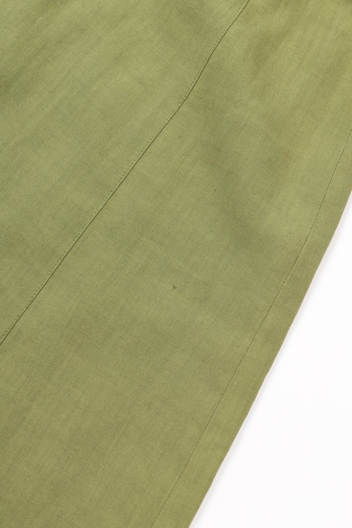 Vintage Givenchy Green Mesh Insert Blouse and Skirt Set (UK 8)