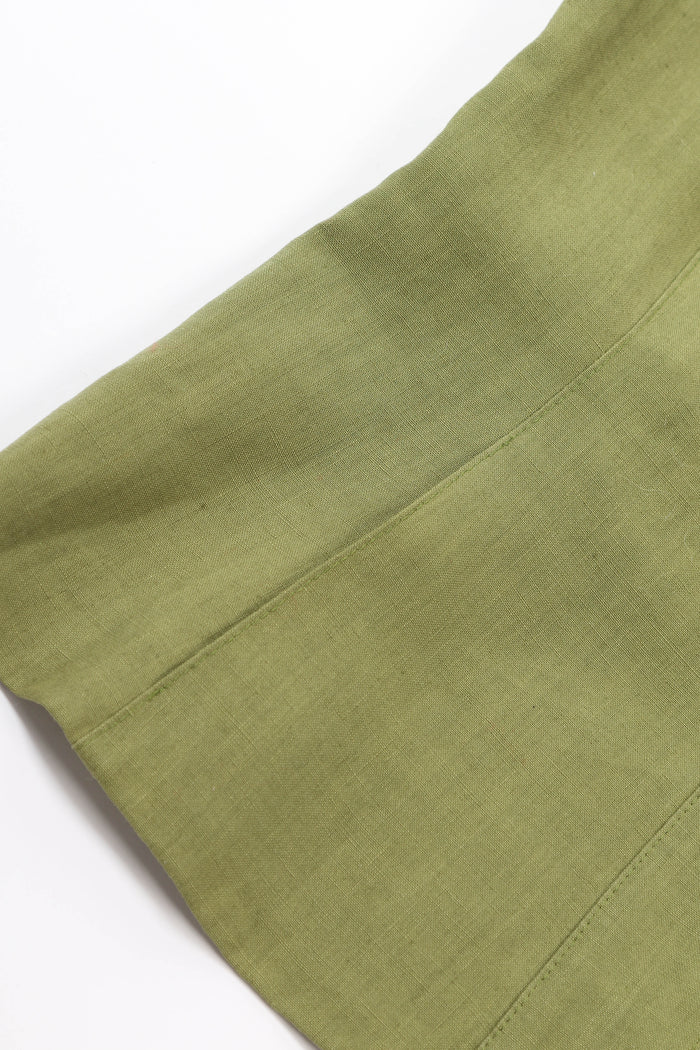 Vintage Givenchy Green Mesh Insert Blouse and Skirt Set (UK 8)