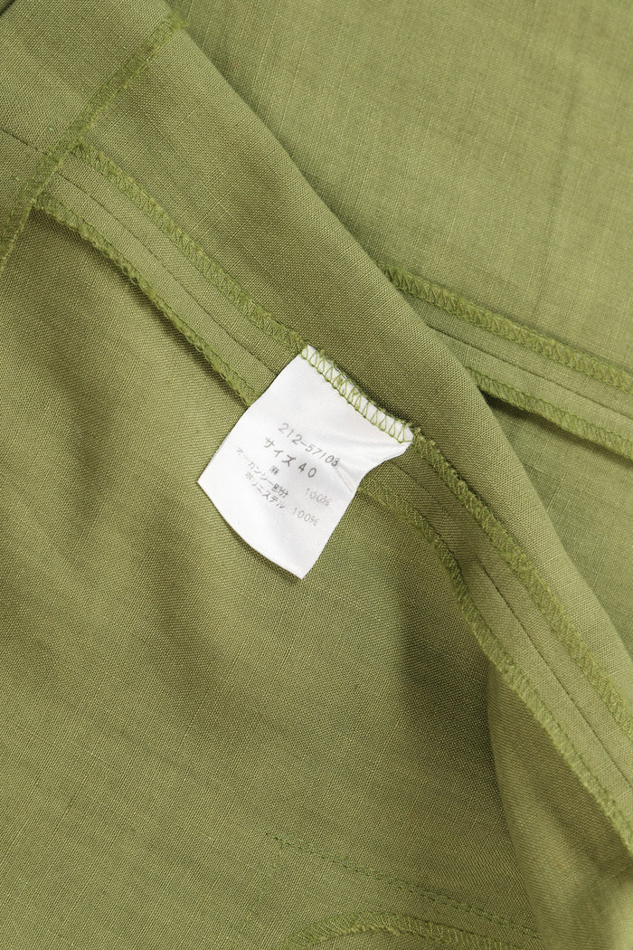 Vintage Givenchy Green Mesh Insert Blouse and Skirt Set (UK 8)