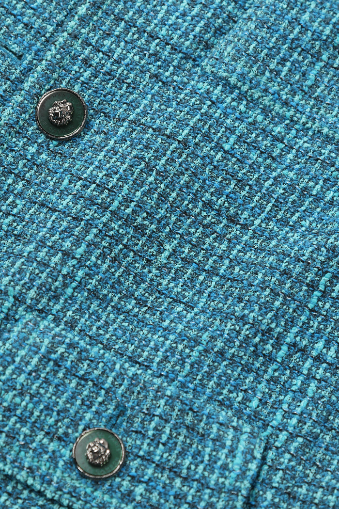 Chanel Blue Tweed Jacket FR 36 (UK 10)