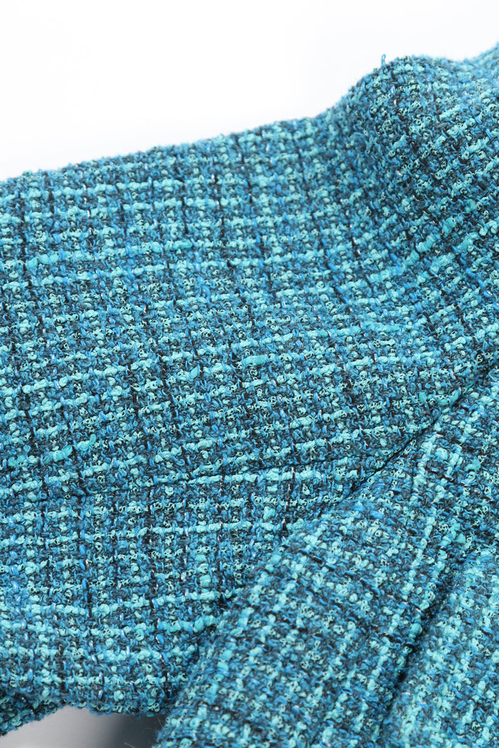 Chanel Blue Tweed Jacket FR 36 (UK 10)