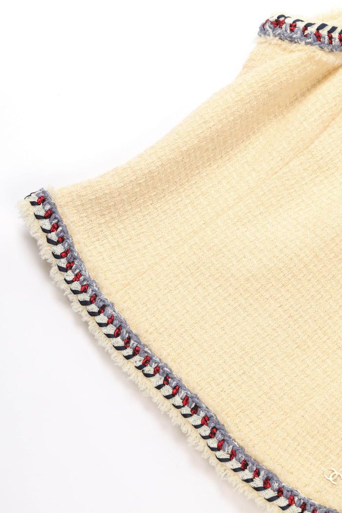 Chanel Cream Tweed Vest Top FR 38 (UK 10)