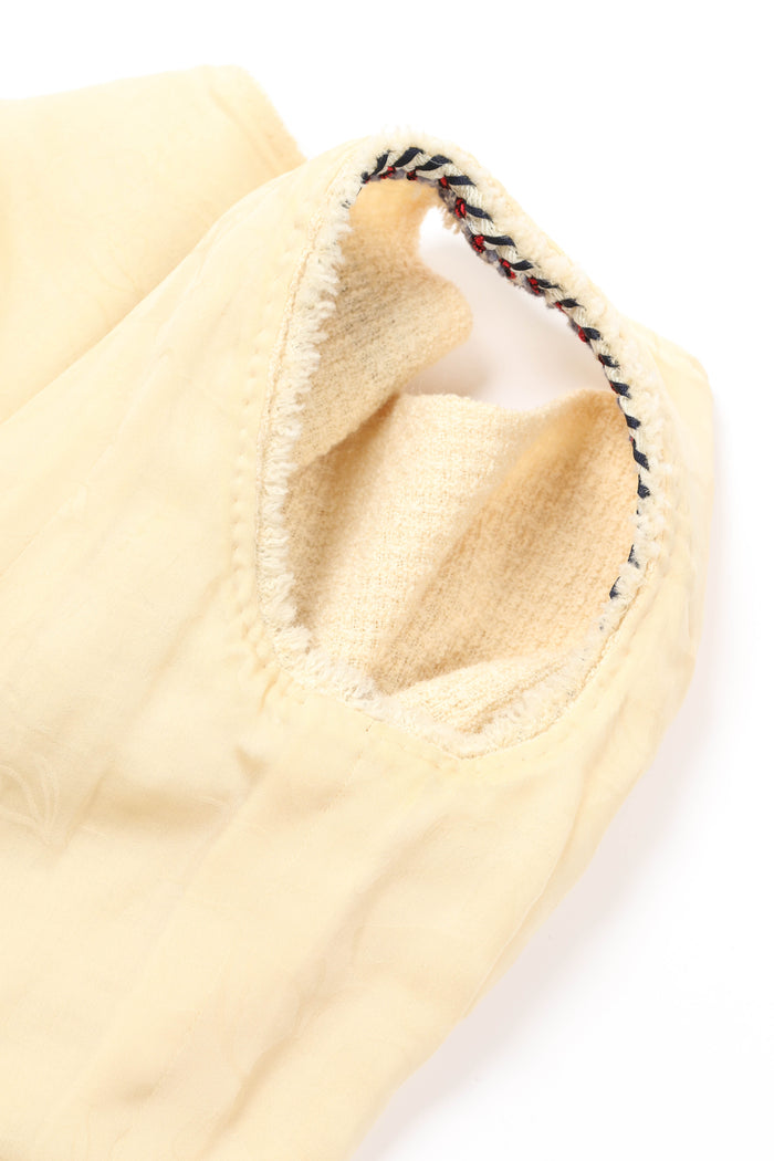 Chanel Cream Tweed Vest Top FR 38 (UK 10)