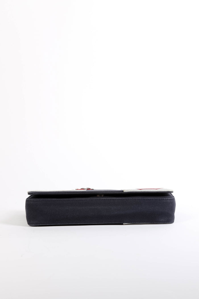 2000s Chanel No.5 Chocolate Bar Shoulder Bag