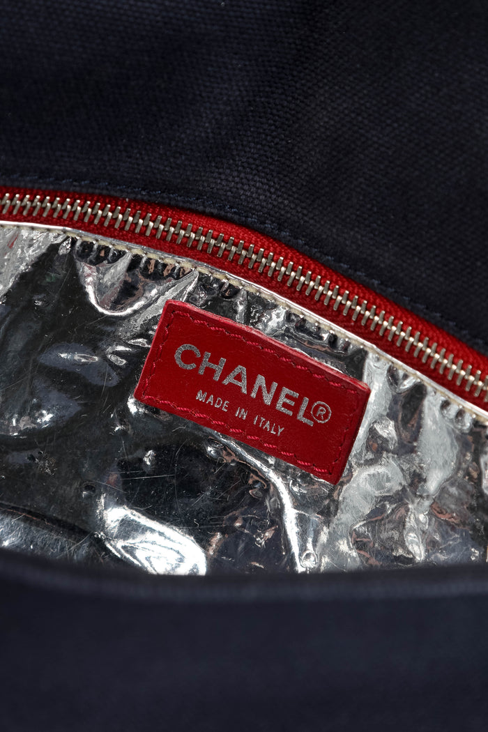 2000s Chanel No.5 Chocolate Bar Shoulder Bag