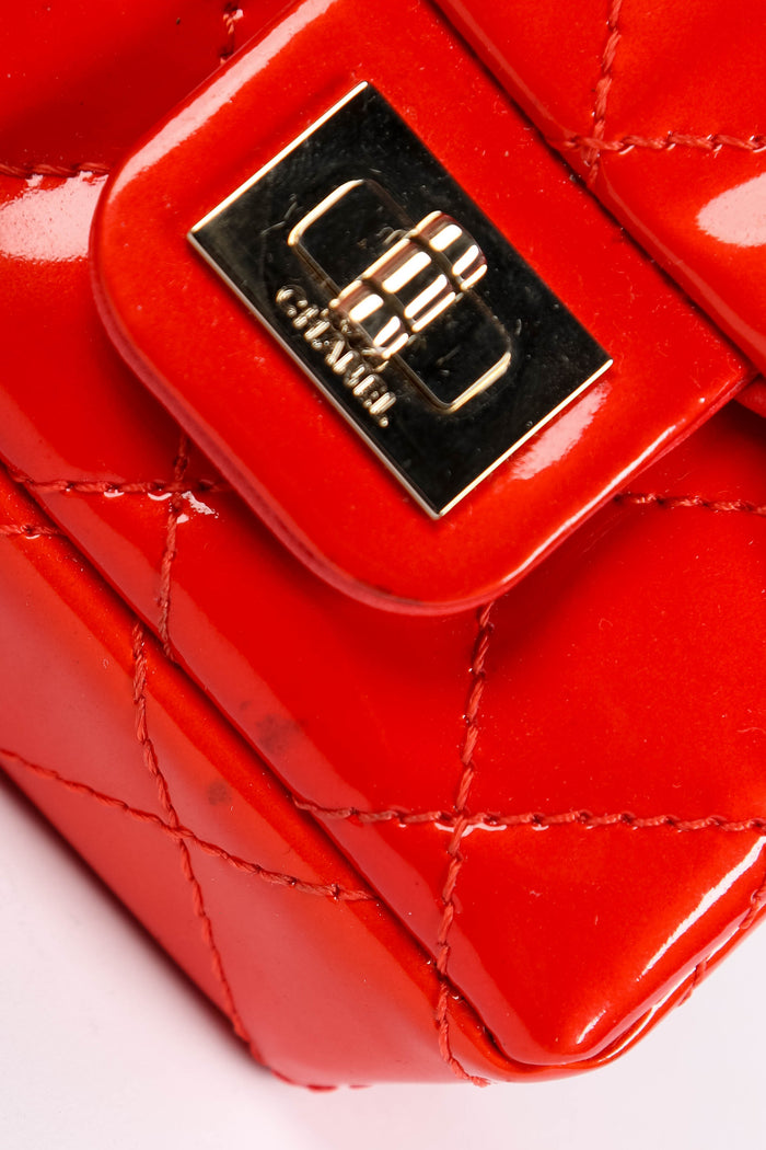 RARE 2000s Chanel Red Patent Leather Ankle Monitor