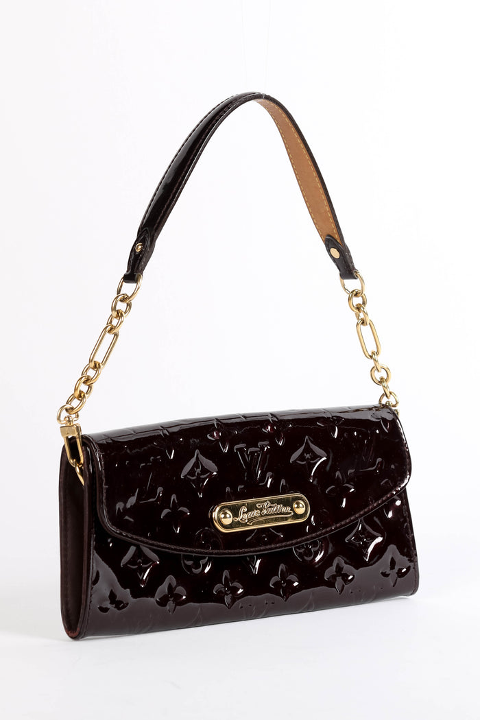 2010 Louis Vuitton Oxblood Vernis Sunset Boulevard Shoulder Bag