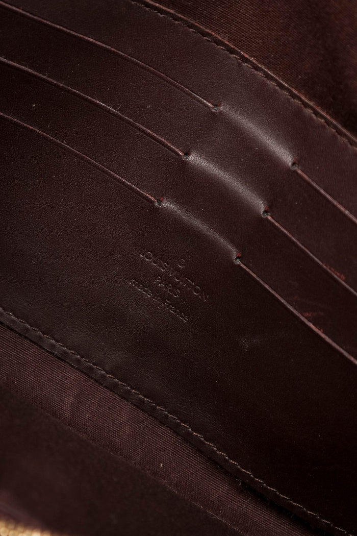 2010 Louis Vuitton Oxblood Vernis Sunset Boulevard Shoulder Bag