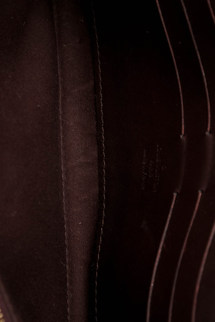 2010 Louis Vuitton Oxblood Vernis Sunset Boulevard Shoulder Bag