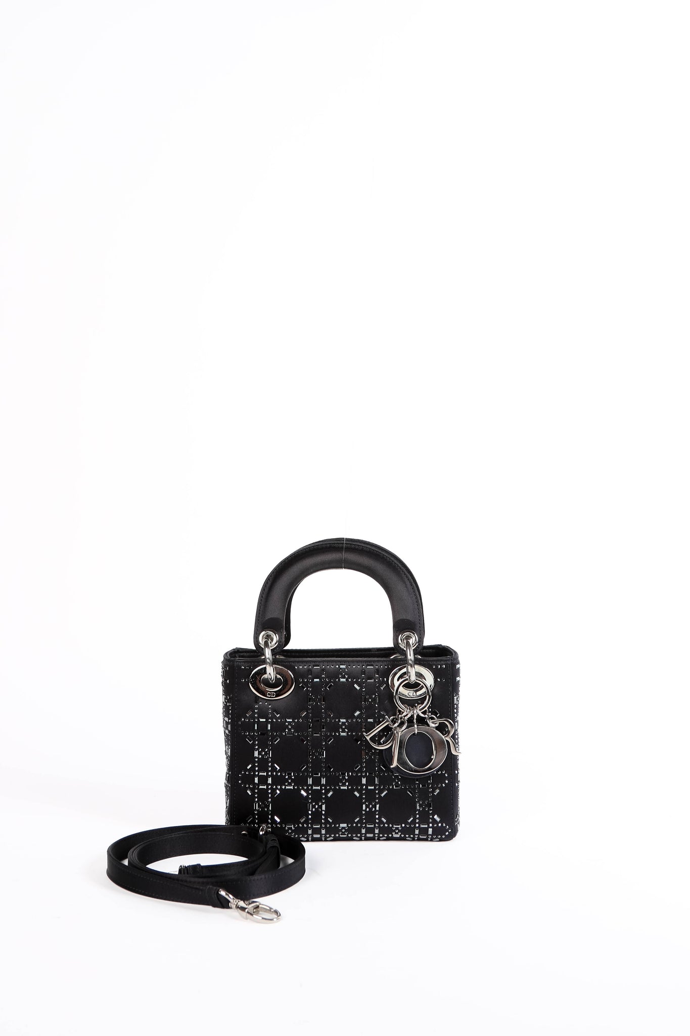 RARE 2022 Christian Dior Midnight Blue Crystal Embellished Mini