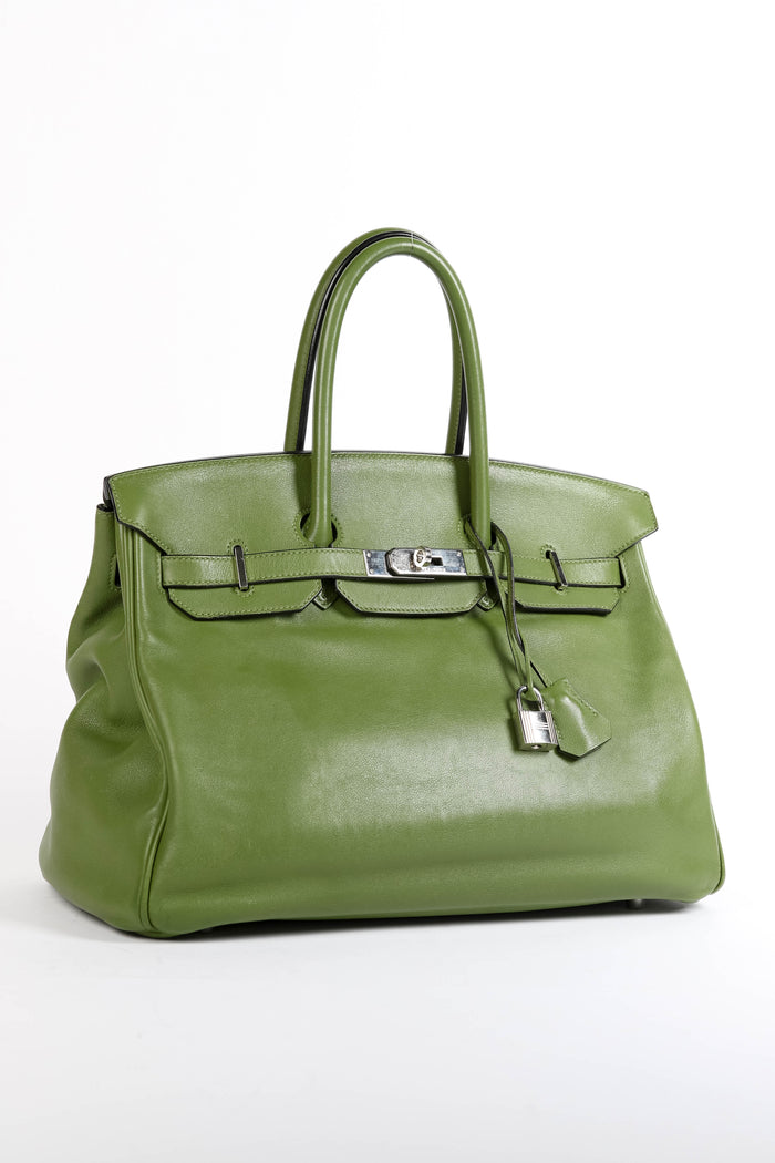 2009 Hermès Birkin 35cm in Vert Anis Swift Leather with PHW