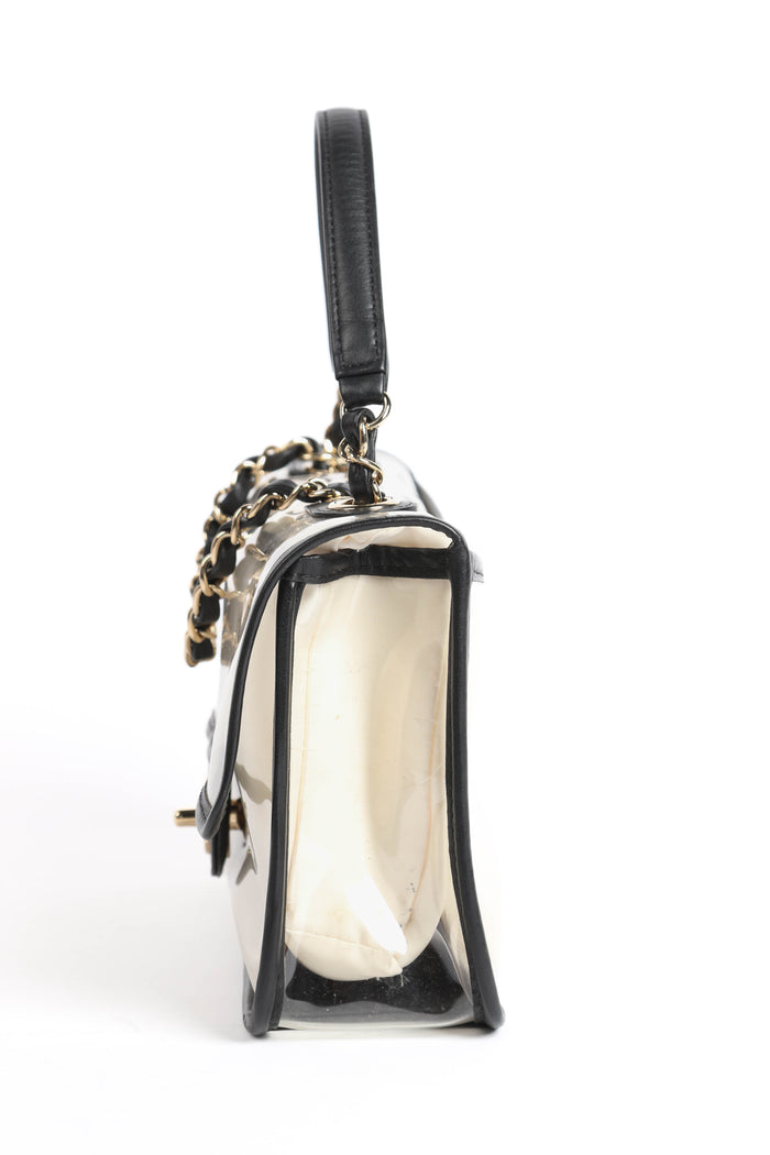 SUPER RARE 2019 Chanel Sand By The Sea PVC Flap Bag