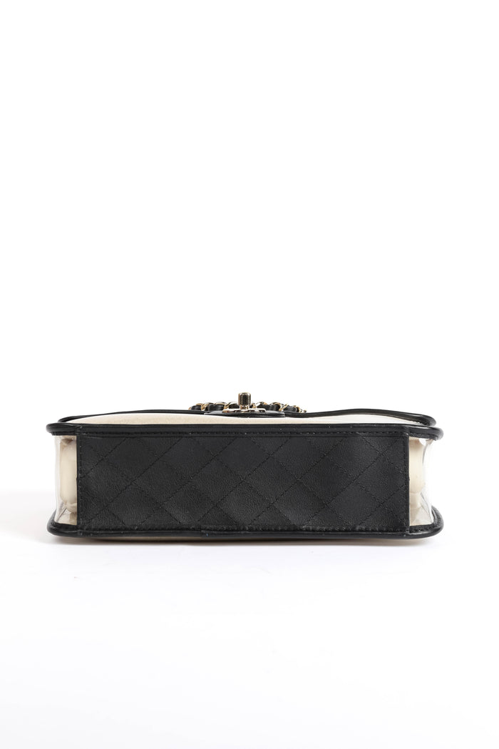 SUPER RARE 2019 Chanel Sand By The Sea Pearl PVC Flap Bag