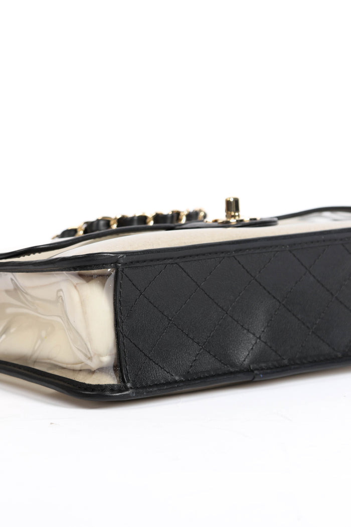 SUPER RARE 2019 Chanel Sand By The Sea Pearl PVC Flap Bag