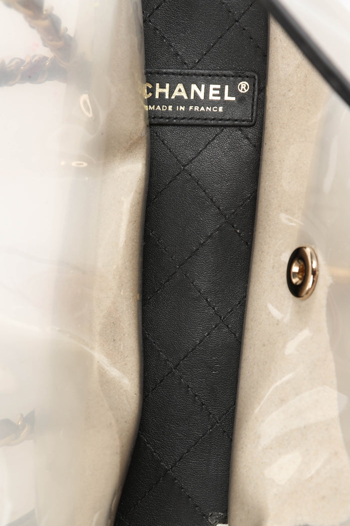 SUPER RARE 2019 Chanel Sand By The Sea PVC Flap Bag