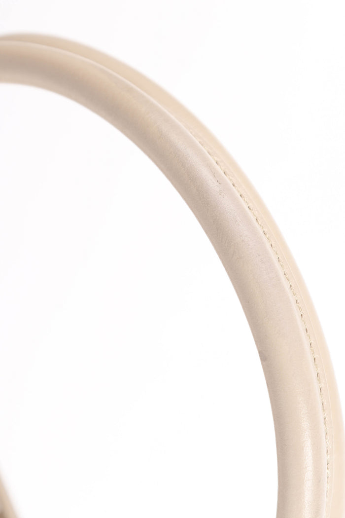 2010s Chanel Cream Leather Small Executive Shopper Tote Bag
