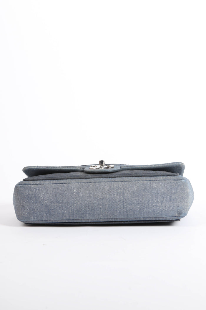 2010s Chanel Denim Medallion Single Flap Shoulder Bag
