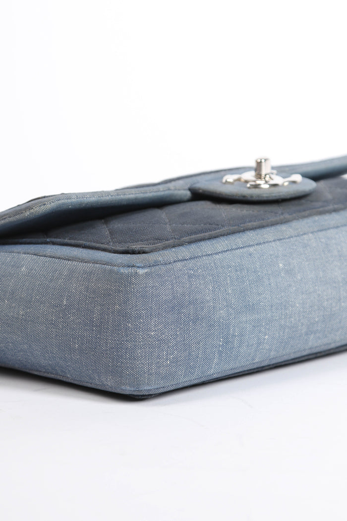 2010s Chanel Denim Medallion Single Flap Shoulder Bag