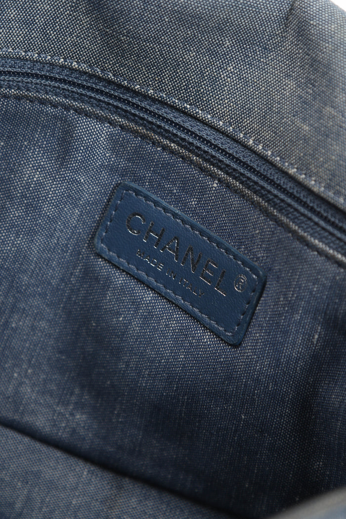 2010s Chanel Denim Medallion Single Flap Shoulder Bag