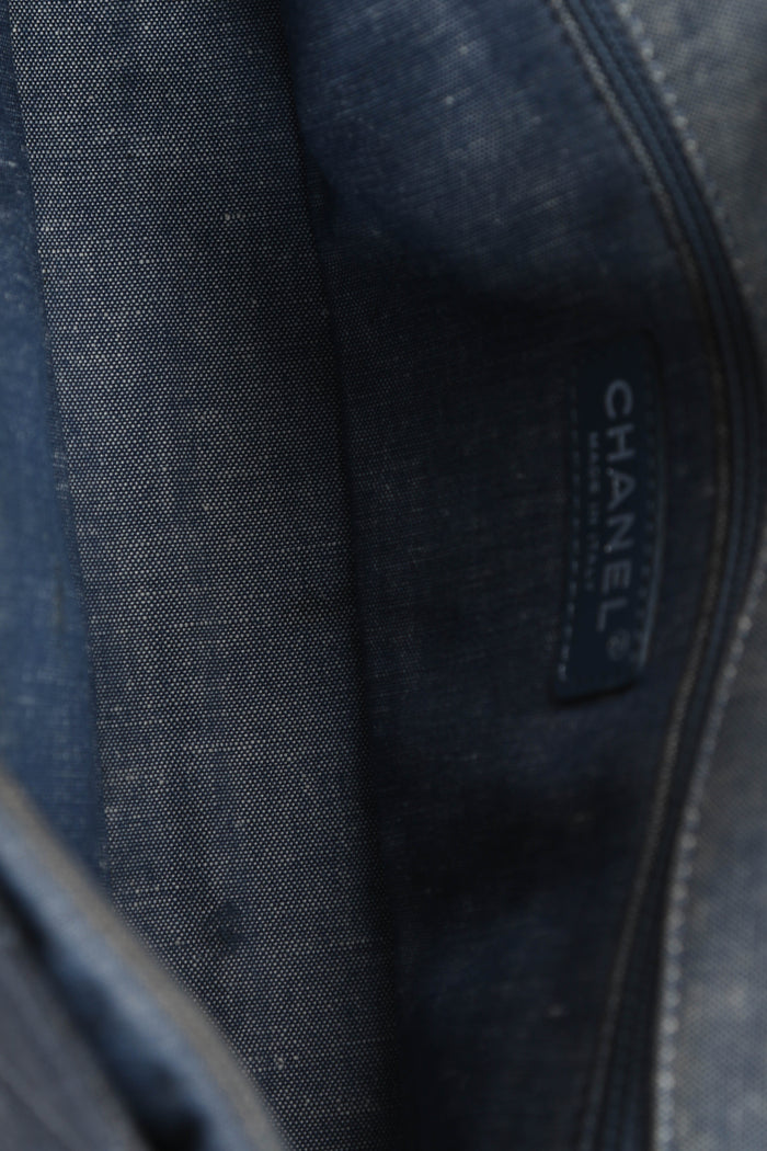2010s Chanel Denim Medallion Single Flap Shoulder Bag