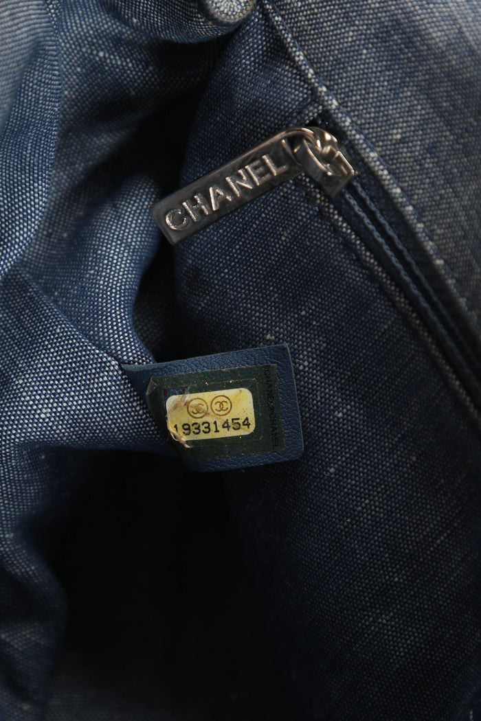 2010s Chanel Denim Medallion Single Flap Shoulder Bag