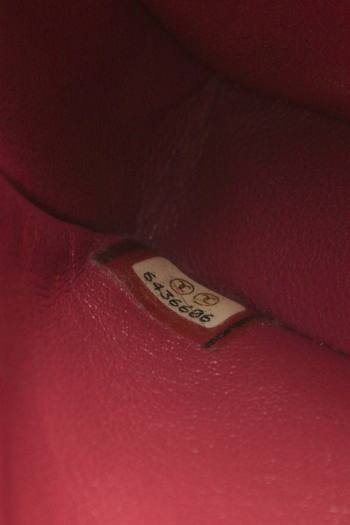 2000s Chanel Pink Lambskin Leather East-West Chocolate Bar Shoulder Bag