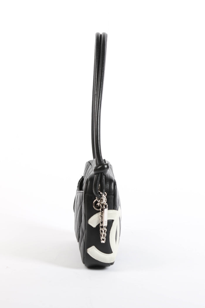 2000s Chanel Black Rue Cambon Small Shoulder Bag