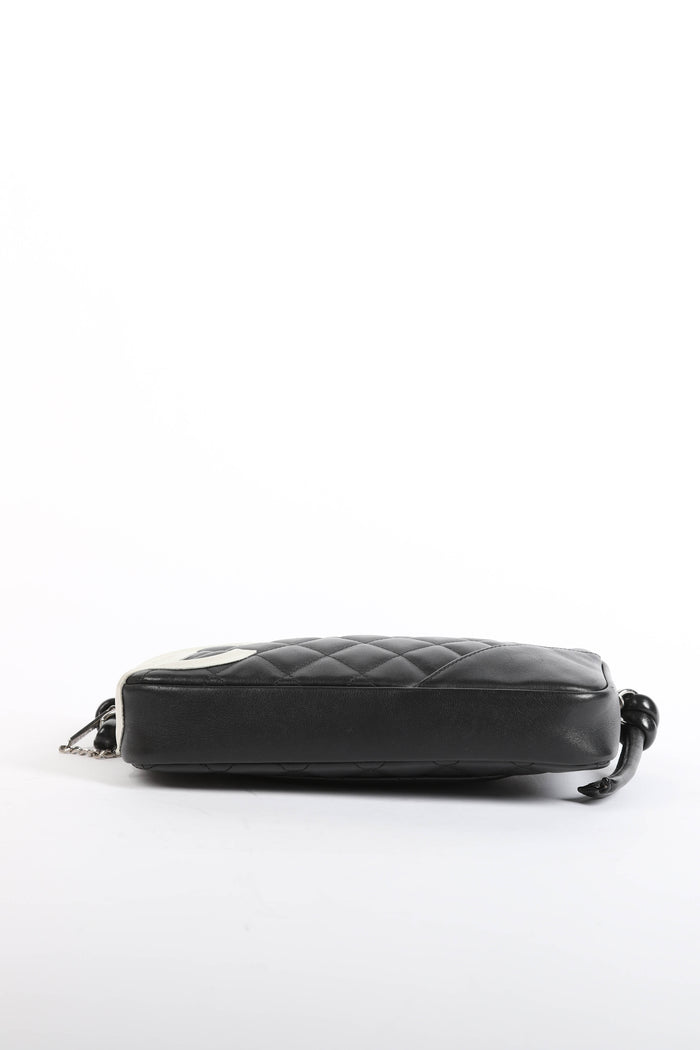 2000s Chanel Black Rue Cambon Small Shoulder Bag