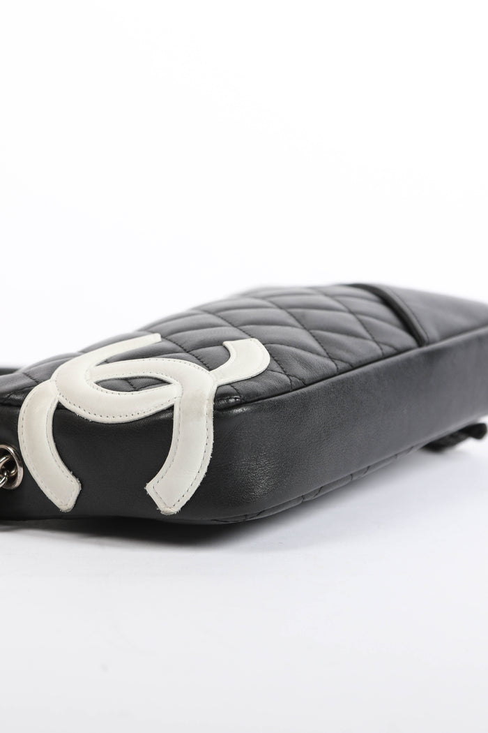 2000s Chanel Black Rue Cambon Small Shoulder Bag