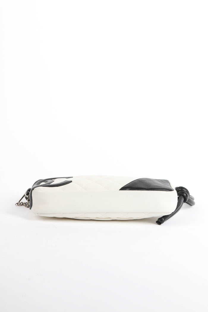 2000s Chanel White Rue Cambon Small Shoulder Bag