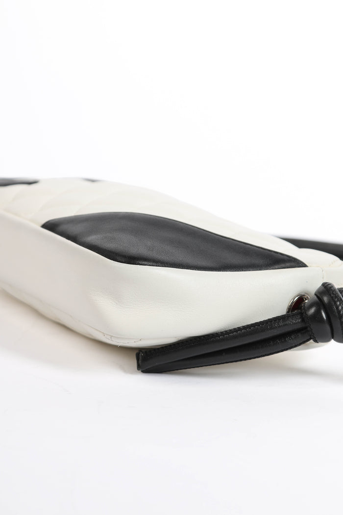 2000s Chanel White Rue Cambon Small Shoulder Bag