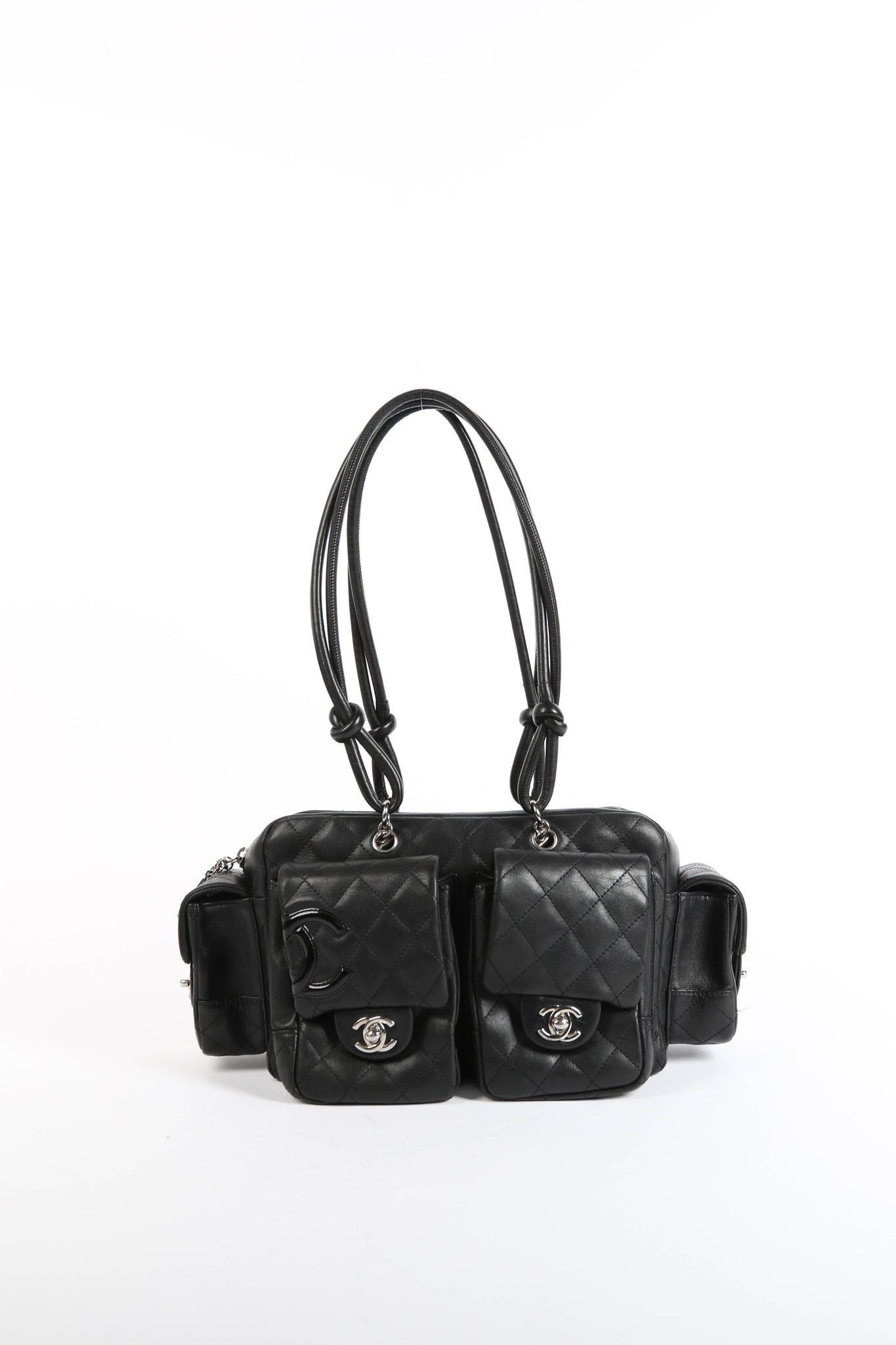 RARE 2000s Chanel Black Rue Cambon Reporter Shoulder Bag – Break