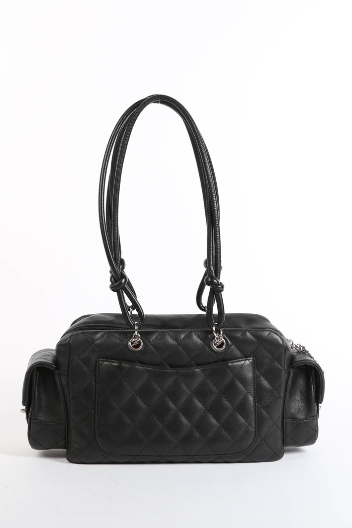 RARE 2000s Chanel Black Rue Cambon Reporter Shoulder Bag