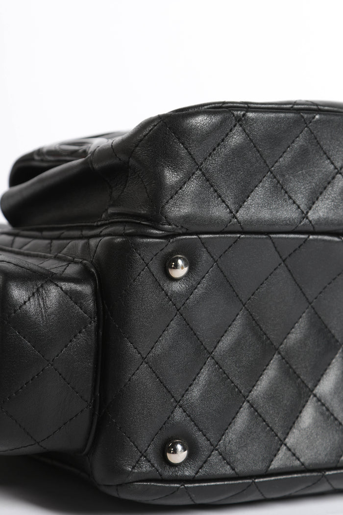 RARE 2000s Chanel Black Rue Cambon Reporter Shoulder Bag