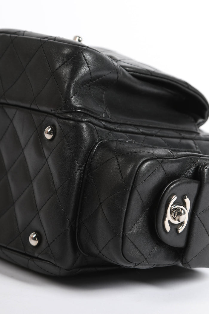 RARE 2000s Chanel Black Rue Cambon Reporter Shoulder Bag