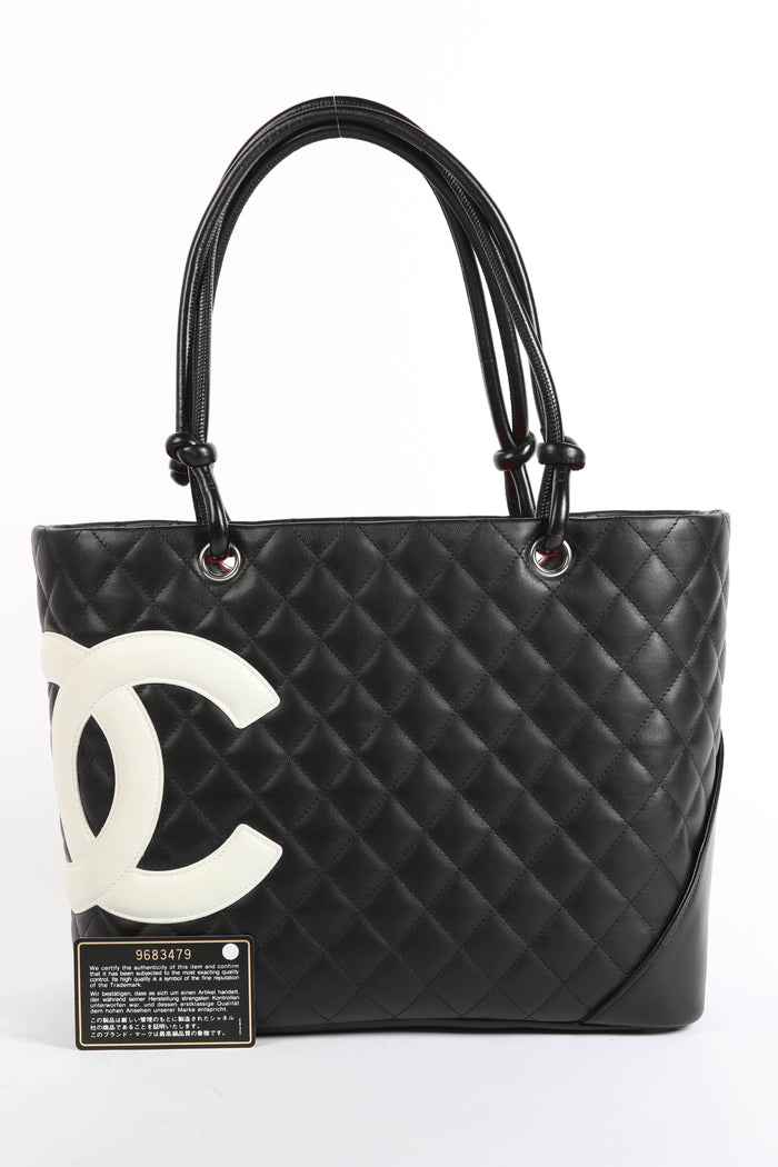 2000s Chanel Black Rue Cambon Tote Bag