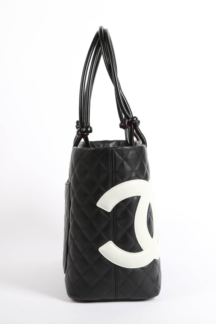 2000s Chanel Black Rue Cambon Tote Bag