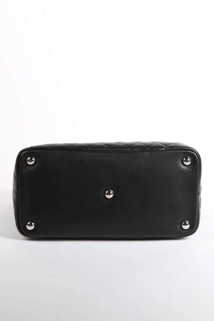 2000s Chanel Black Rue Cambon Tote Bag