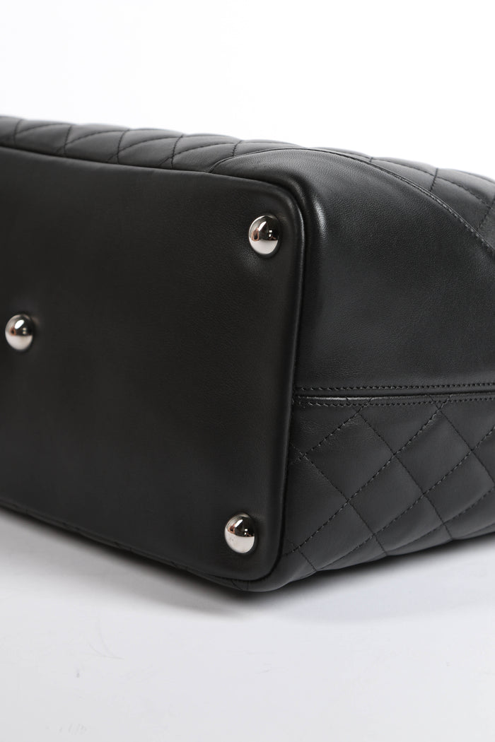 2000s Chanel Black Rue Cambon Tote Bag