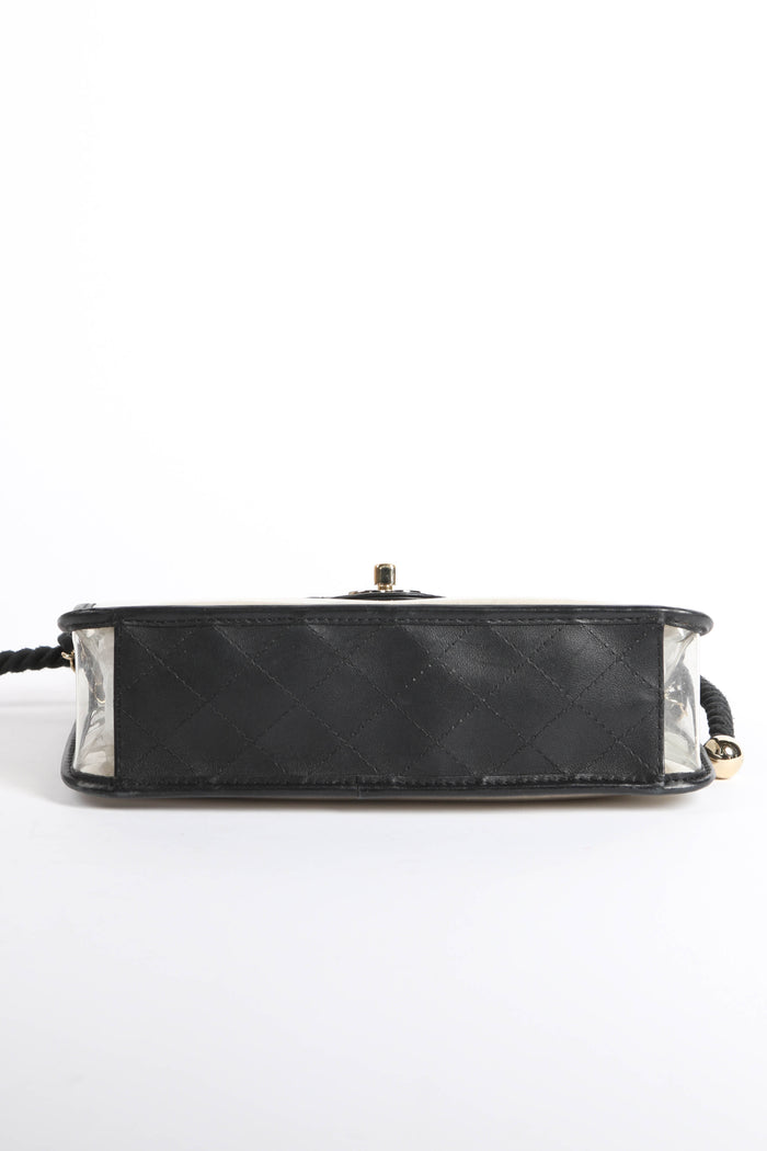 SUPER RARE 2019 Chanel Sand By The Sea Pearl PVC Flap Bag