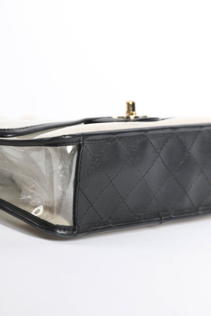 SUPER RARE 2019 Chanel Sand By The Sea Pearl PVC Flap Bag
