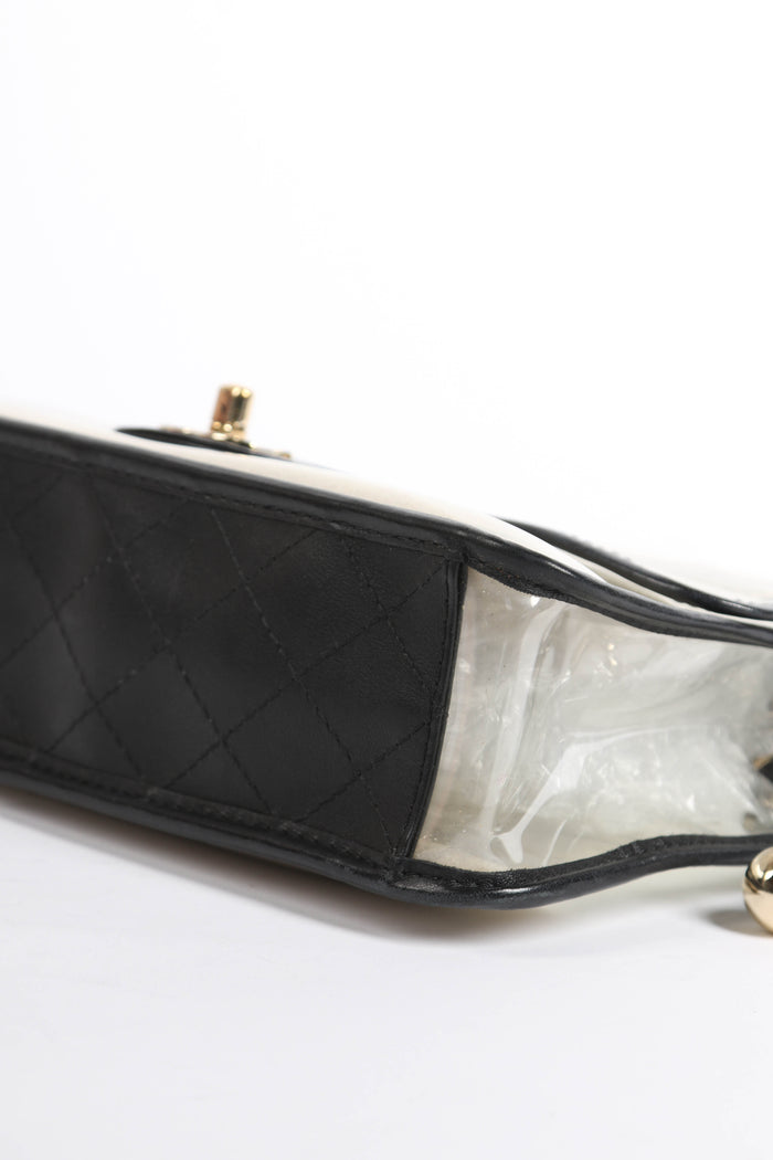 SUPER RARE 2019 Chanel Sand By The Sea Pearl PVC Flap Bag