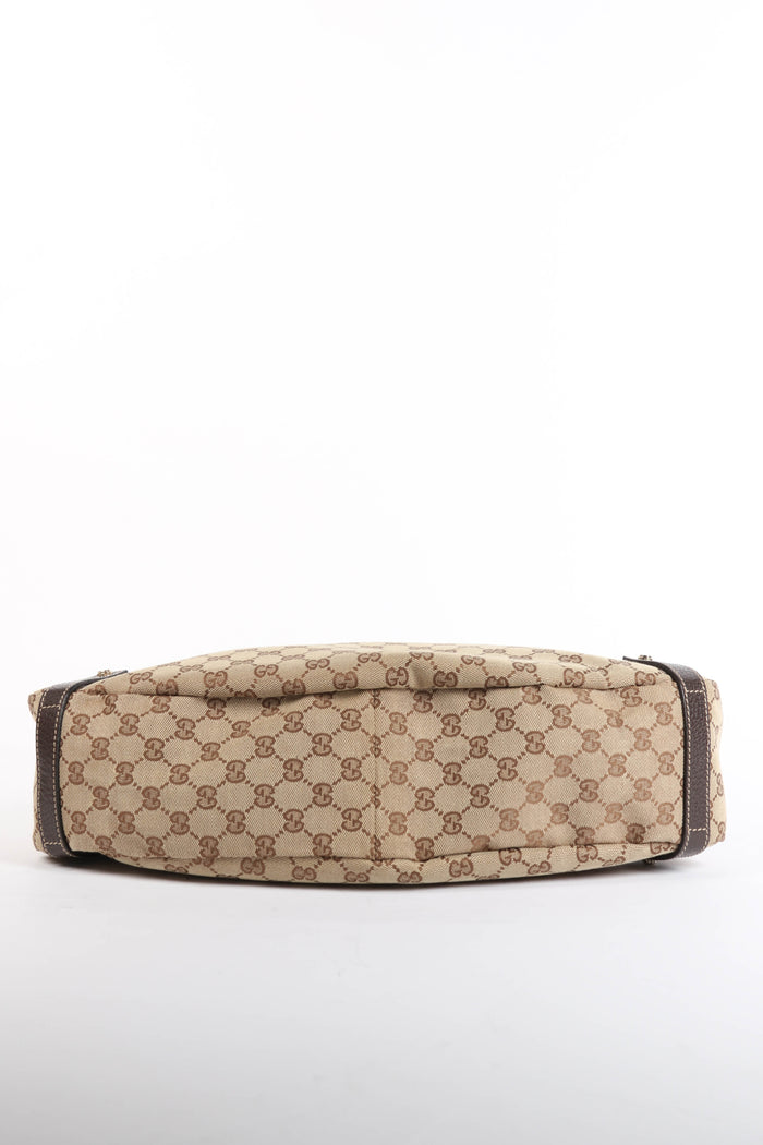 Vintage Gucci Monogram Canvas Shoulder Bag