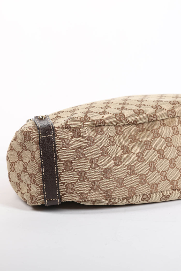 Vintage Gucci Monogram Canvas Shoulder Bag