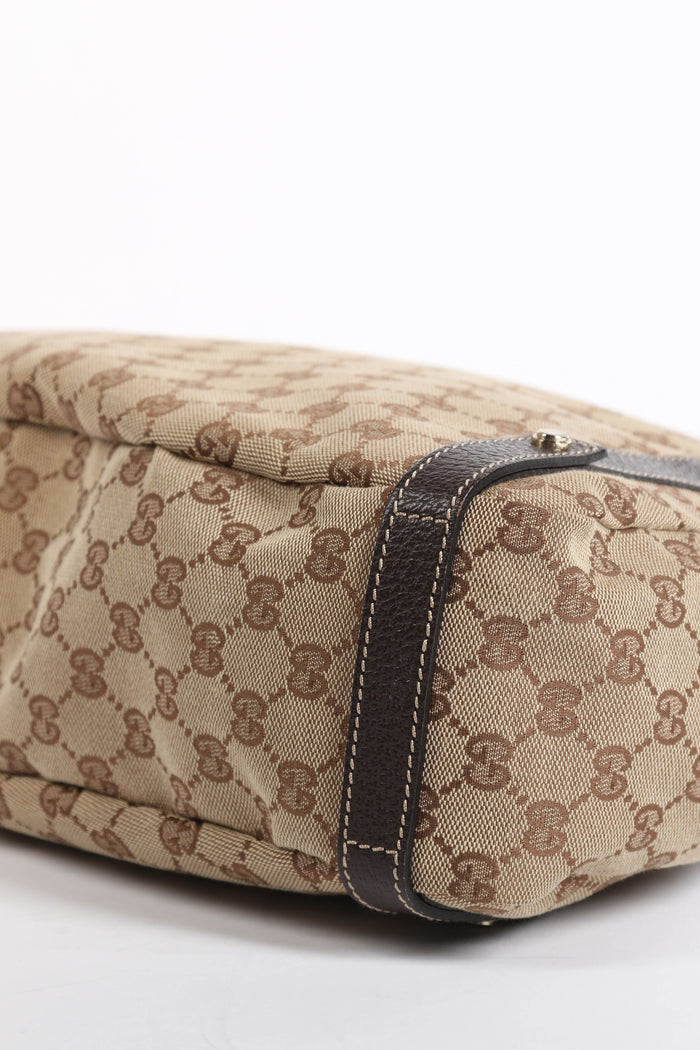 Vintage Gucci Monogram Canvas Shoulder Bag