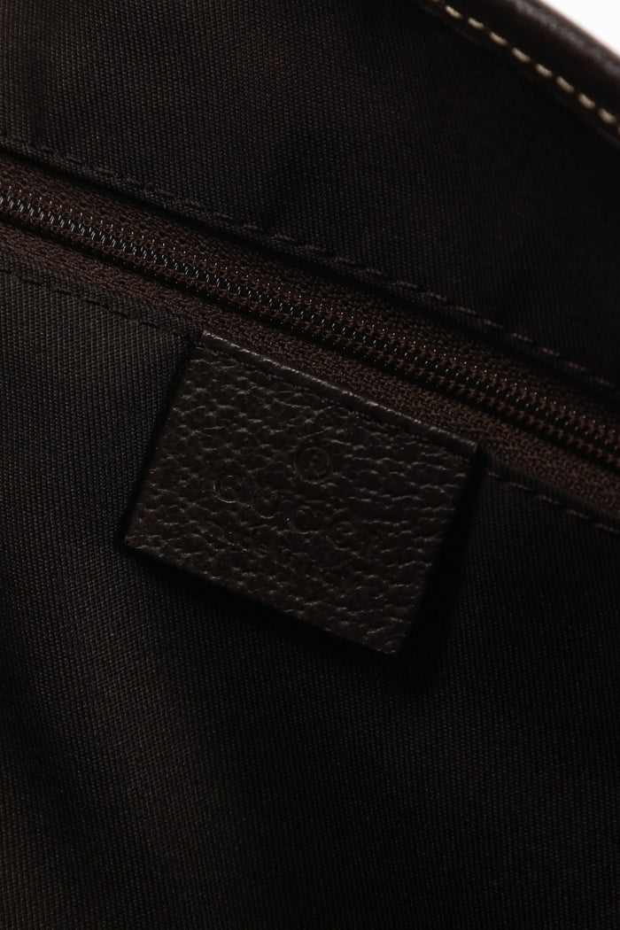 Vintage Gucci Monogram Canvas Shoulder Bag